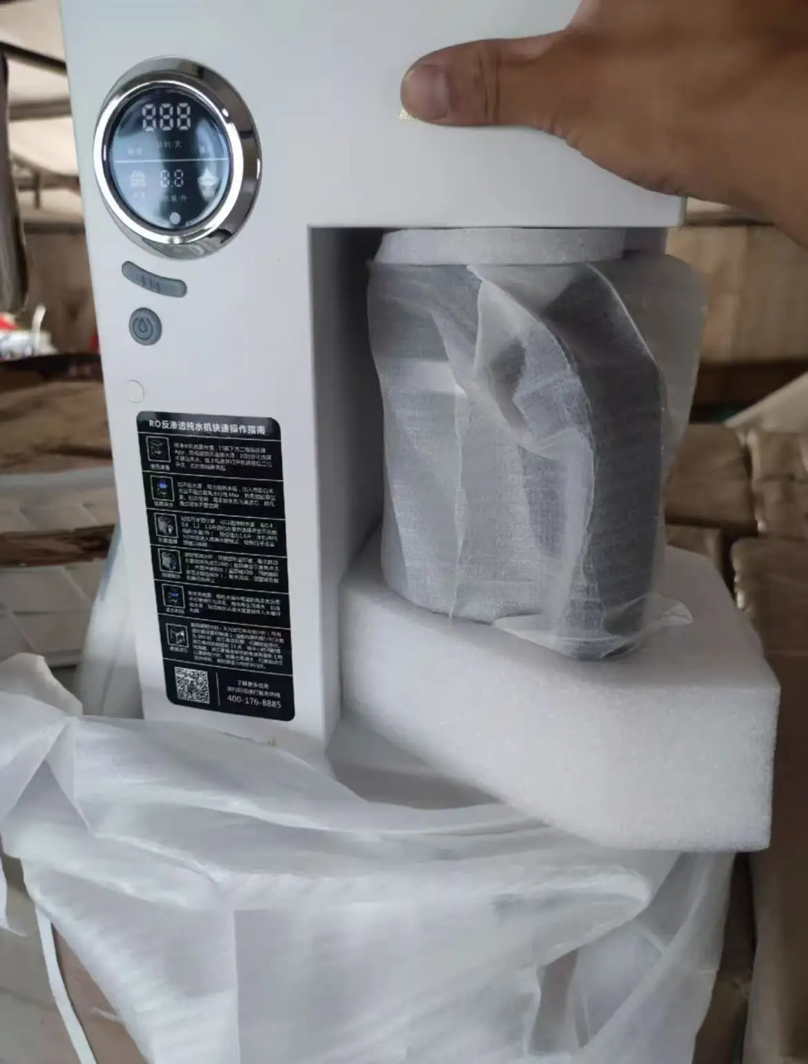 

4-ступенчатая столешница системы фильтрации воды RO, соотношение слива 2:1, портативный обратный осмос для дома/офиса, 99% очистки