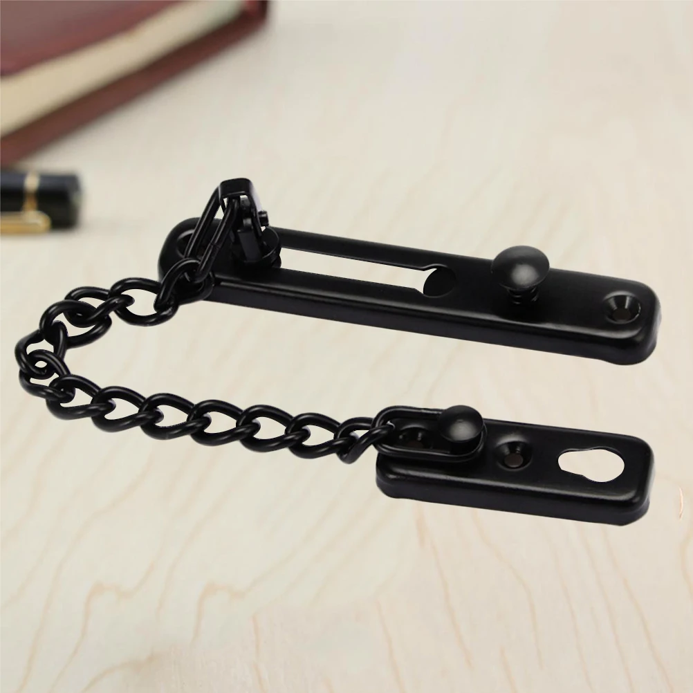 

2Pcs Door Chain Guard Latch Lock Stainless Steel Home Security Extruded Chain Buckle Safeguard Door Lock Hardware