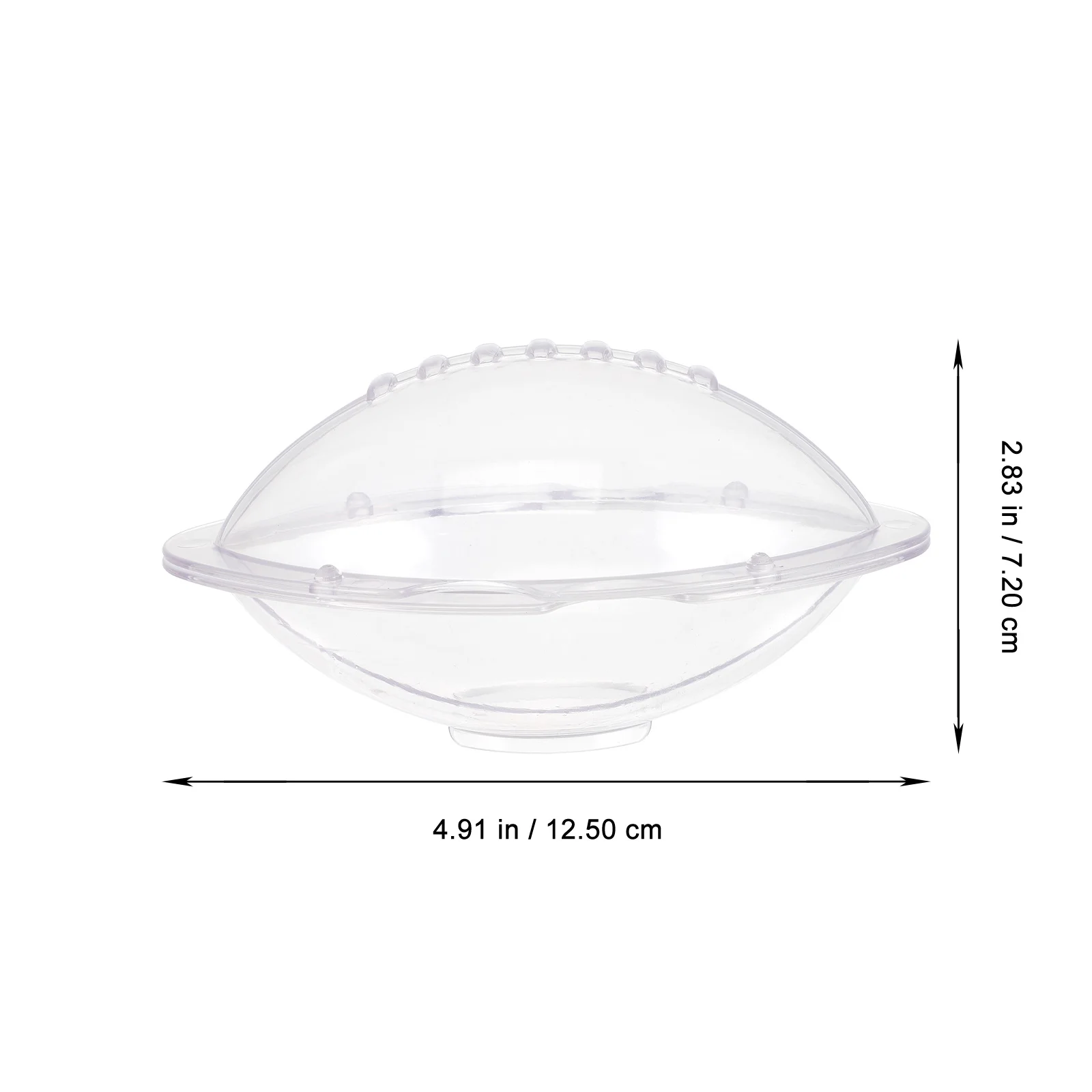 

3pcs Rugby Baking Clear Design Household Cake Making Mold Non-Stick Chocolate Diy Molds Sturdy Kitchen Baking Tools Transparent