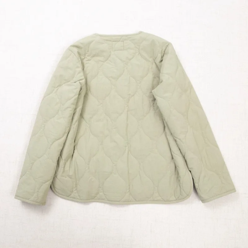 Parkas Coats Women Solid Jacket Pocket Long Sleeve Round Neck Thick Casual Loose Single Breasted Office Lady 2025 Autumn Winter