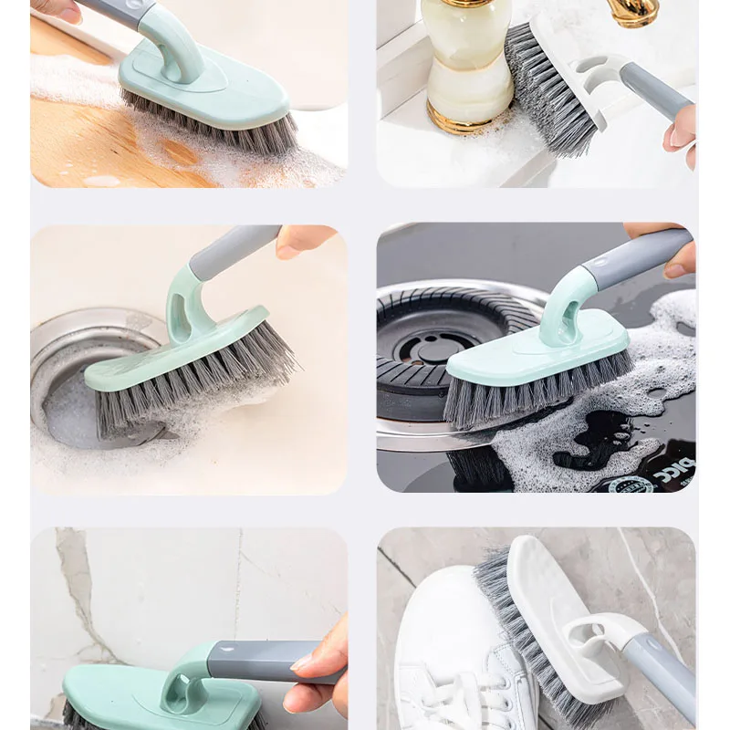 Floor Brush Bathroom Wall Washing Toilet Tile No Dead Corner Slot Brush Kitchen Bathroom  Brush Cleaning Tools