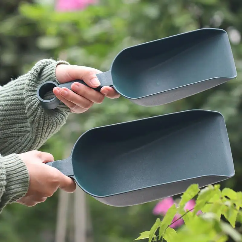 Colher De Solo Multifuncional, Scooper De Alimentos Ergonômicos Espessados, Ferramentas De Jardinagem Em Casa, Leve para Transplante e Escavação