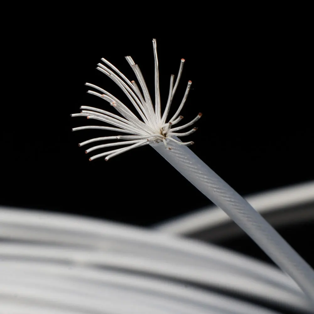 HiFi 7N クリスタル銅銀メッキ信号ケーブル HiFi オーディオイヤホンバルクワイヤー DIY イヤホンケーブル