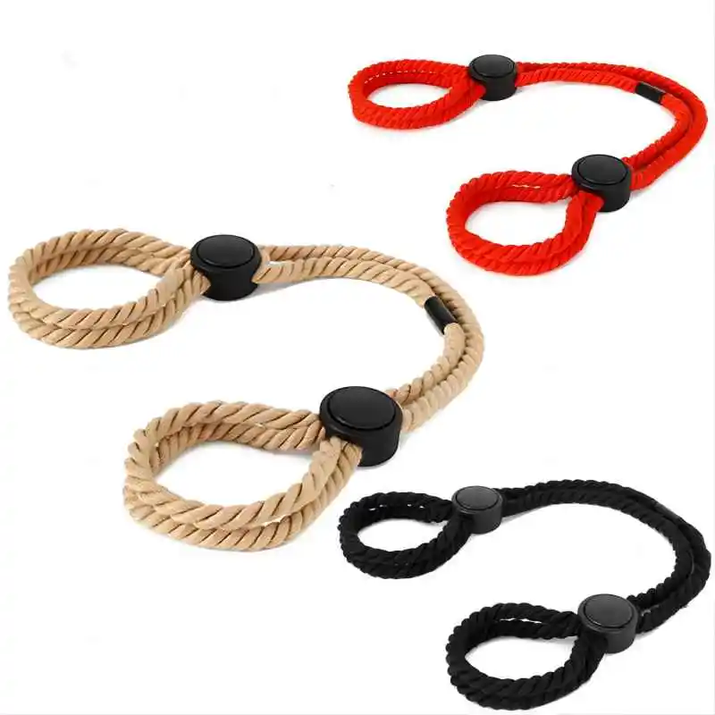 Adult ProductsSM Cosplay Bondage, Cotton Rope Bondage, Hand and Foot Handcuffs Leg Cuffs, Easy to adjust the size, couple game p