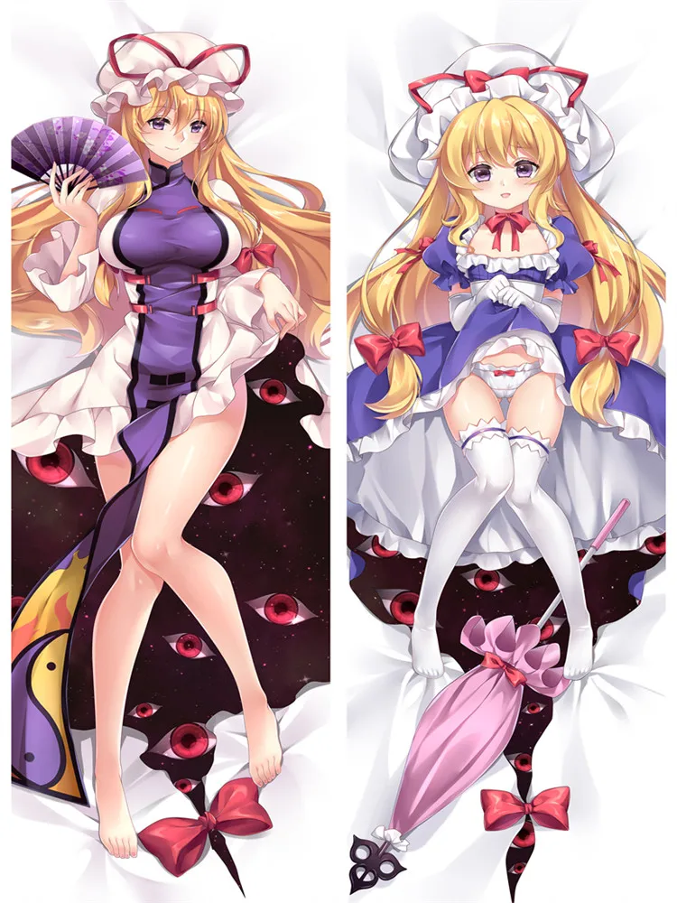 Cosplay Dakimakura Anime Yakumo Yukari Pillowcase Double-sided Print Home Bedding Hugging Full Body Pillow Cover Case