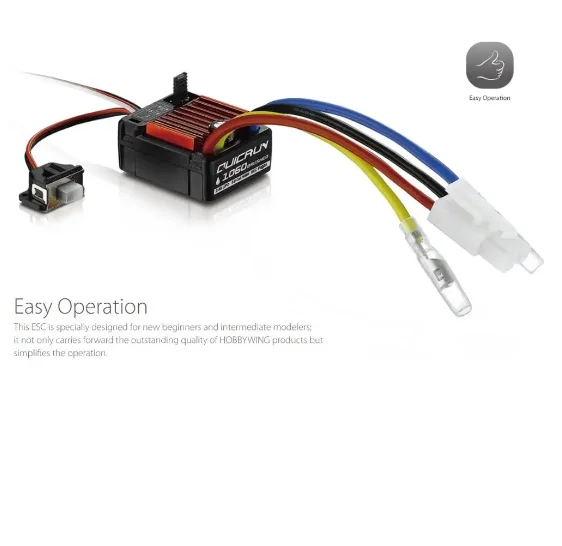 Original HobbyWing QuicRun 1060 60A Brushed Electronic Speed Controller ESC For 1:10 RC Car Waterproof