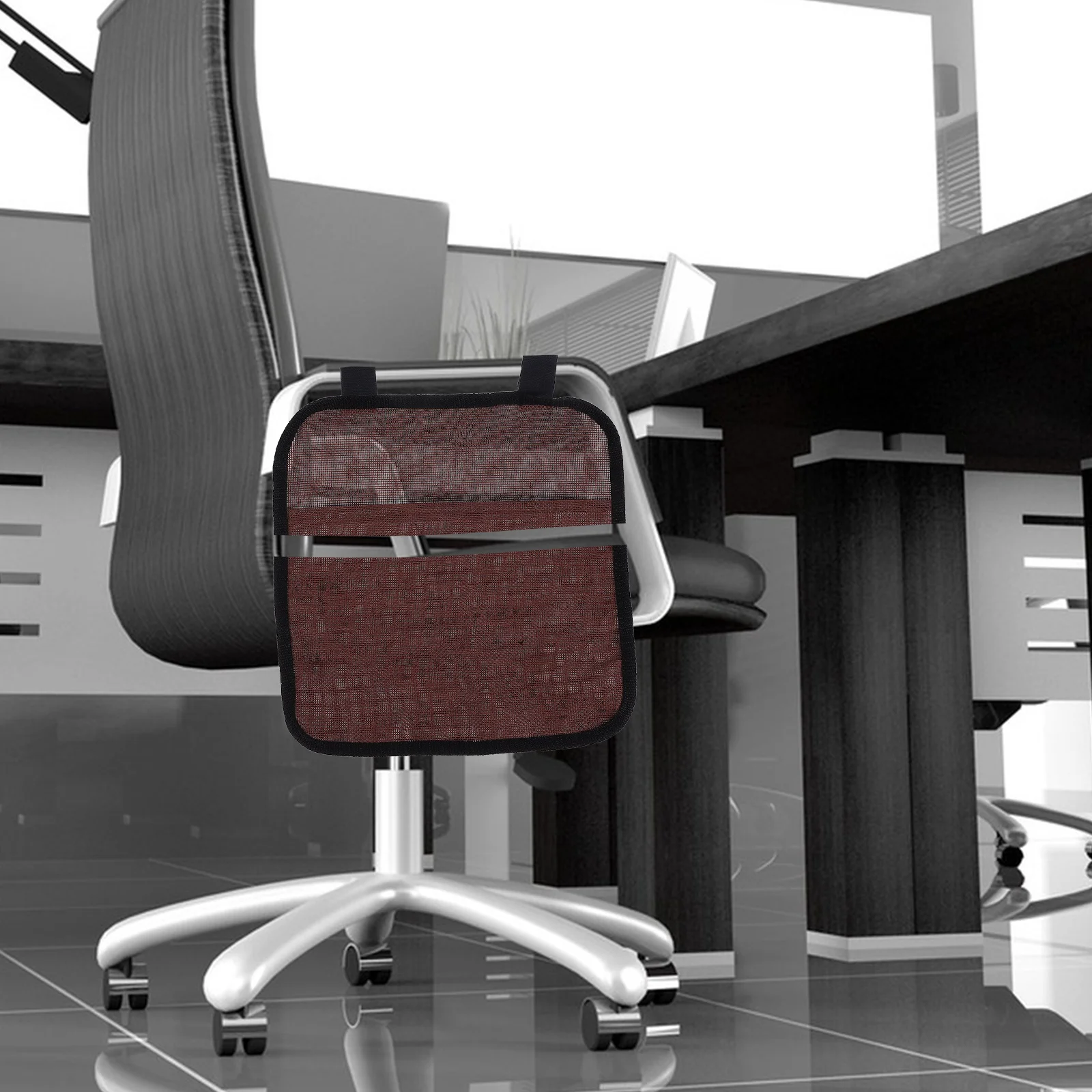 

Office Chair Side Organizer Bag Hanging Storage Pouch for Magazines Gadgets Multi-Use Armrest Hanging Bag for Office Beach Chair
