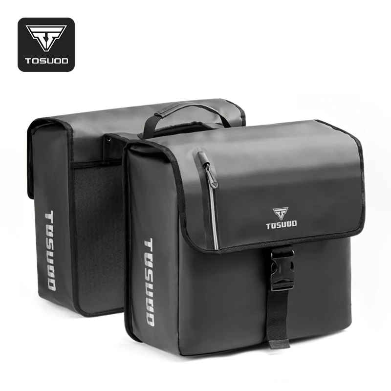 

Велосипедный рюкзак TOSUOD, задняя сумка для горного велосипеда, большая вместимость, портативный, водонепроницаемый, светоотражающий дизайн, сумка на заднюю стойку
