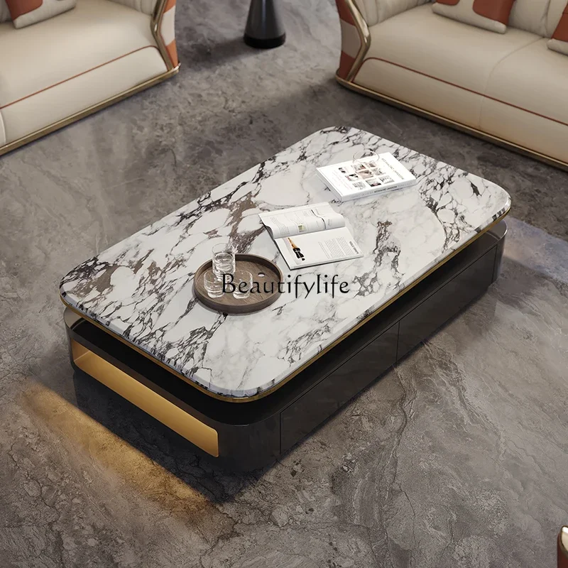 09 طاولة قهوة كبيرة مبتكرة وممتدة