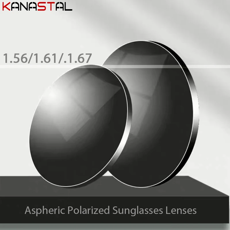 Polarized Gray Sunglasses Prescription Lenses 1.56 1.61 1.67 Resin Aspheric Glasses Myopia Hyperopia Presbyopia Mirror Lenses