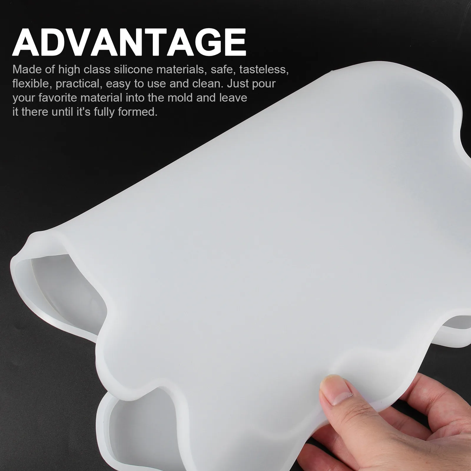 

Набор силиконовых форм для подносов: нестандартный дизайн, для изготовления подносов, эпоксидных украшений, декоративных поделок, товары для рукоделия