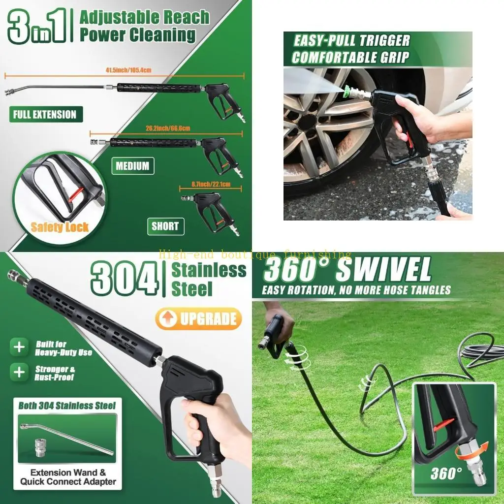 L9NB Portable High Pressure Water Adjustable Metal Cleaning Car Washing Machine Garden