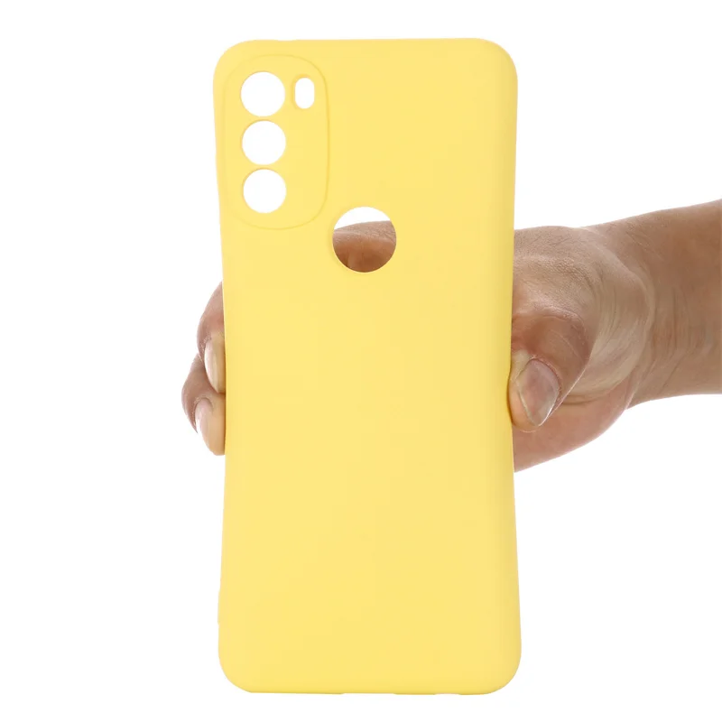 Silicone Back Case+Strap For MOTO G22 G200 edge 20 X30 G20 E10 E20 E30 G10 Power G51 G71 5G G Plus Soft Shockproof Cover