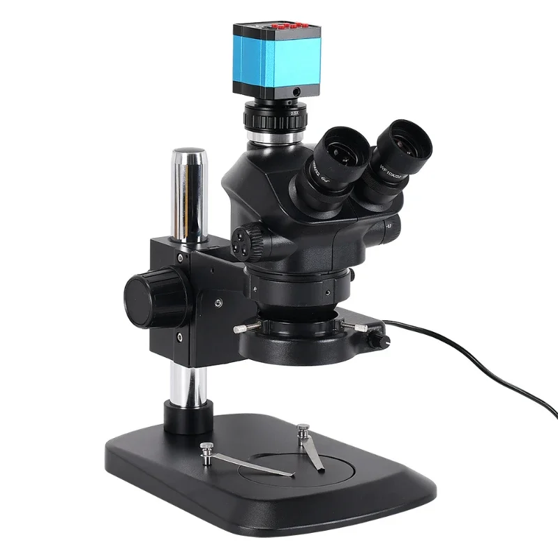 Binocular true trinocular microscope dissection practice mobile phone maintenance 7-50 times magnifying glass