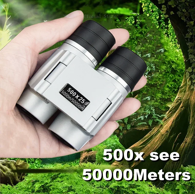 Telescope 50000M Auto Focus 500X25 Powerful Binoculars Long Range Professional Mini Portable HD Monocular