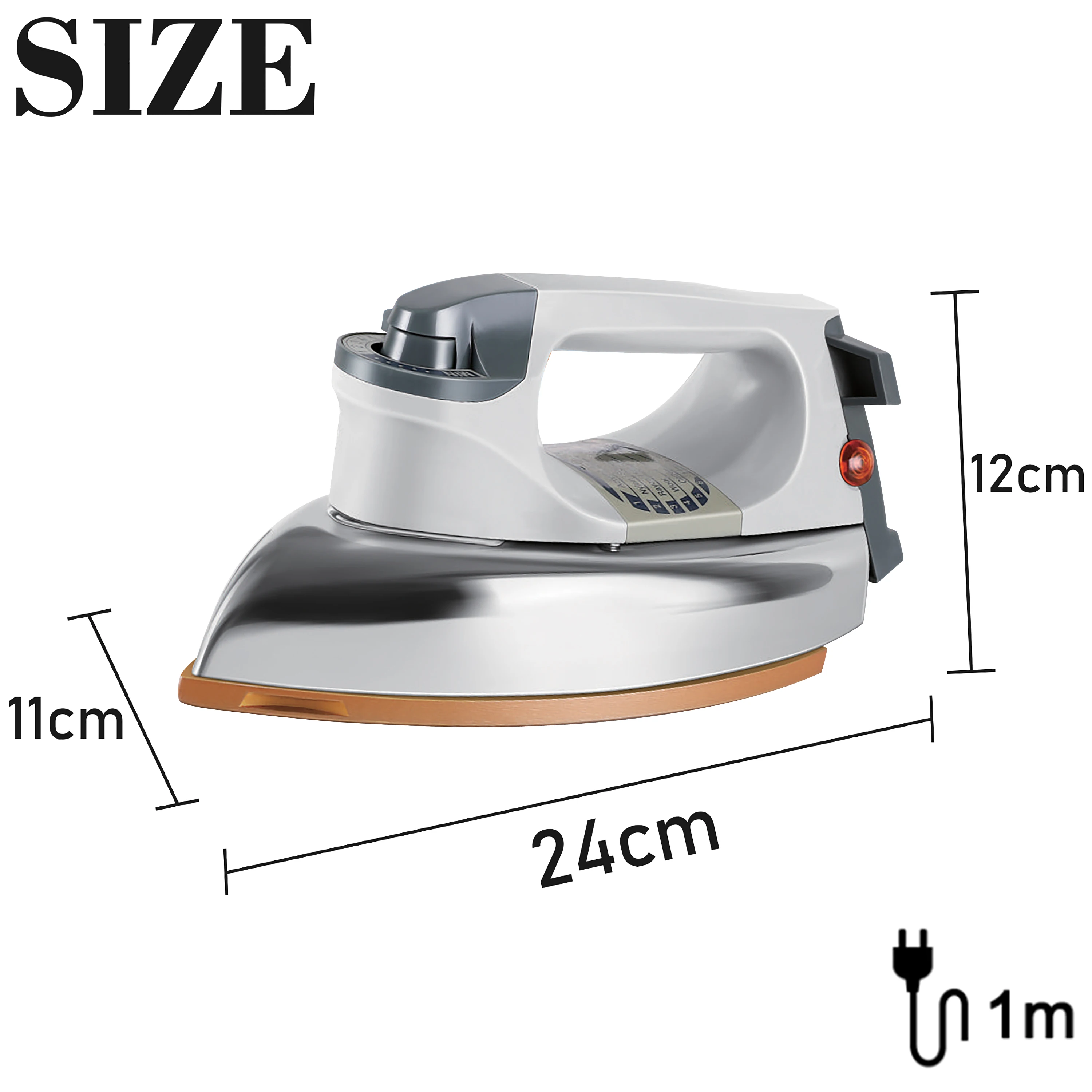 Electric Dry Iron For Clothes 1200W Household Fabric Ceramic Soleplate Electric Iron Ironing Fast-heat For Clothes Sonifer