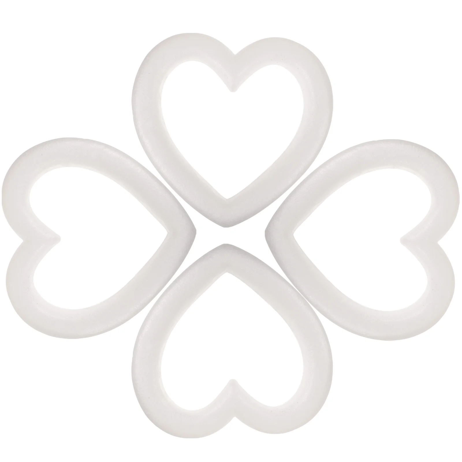 

4Pcs Foam Ring Heart Wreath DIY Decorative Garland for Holiday Party Classroom Kindergarten Christmas