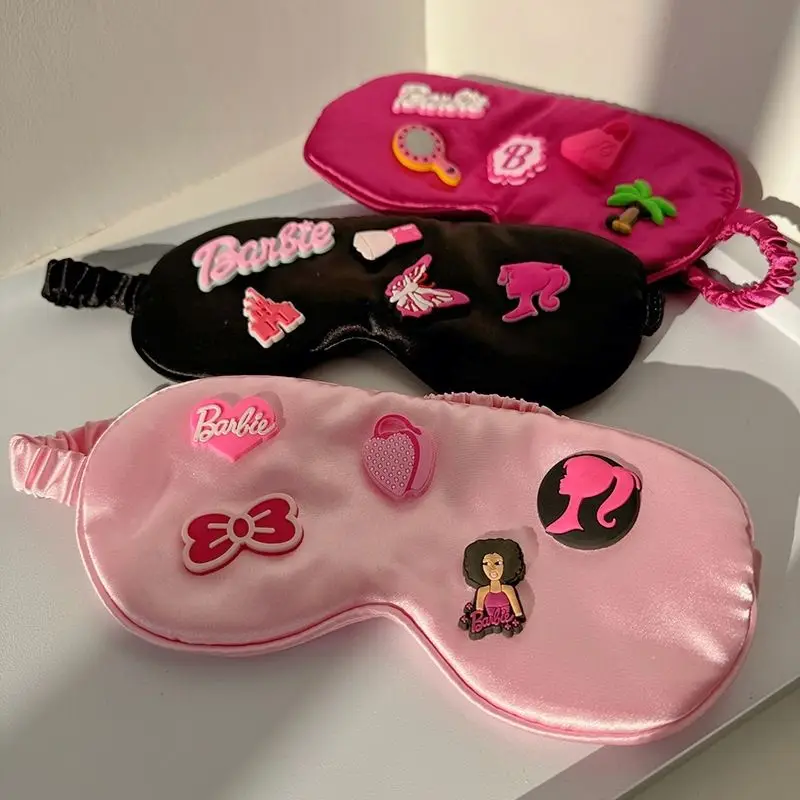 Anime Barbie Eye Mask Cartoon Cute Children Summer Light-Blocking and Breathable Nap Eye Mask Washable Kawaii Kids Gift