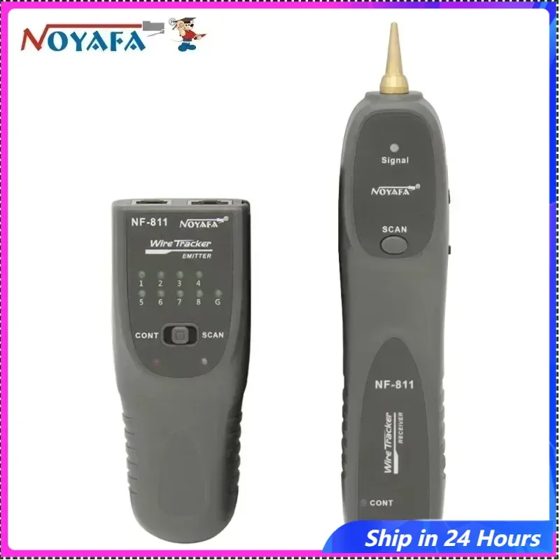 

English VersionZHOUCE NF-811 Network Cable Tester RJ45 RJ11 Fault Locator Pressure And Burn Resistant Telephone Wire/Cable Detec