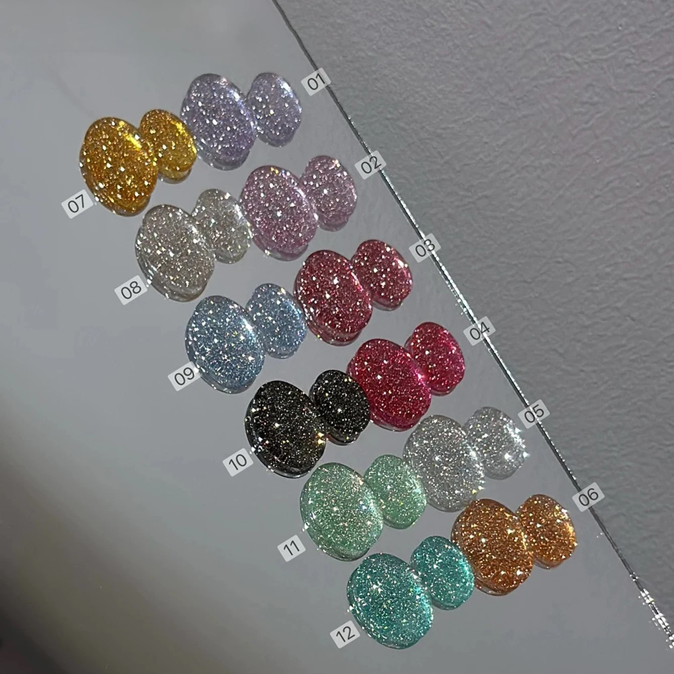 1 szt. WS Bling Łamacz Diamentowy Żelowy Lakier do Paznokci Lato Jesień Błyszczący Odbijający Diamentowy Żel Halloween Nail Art