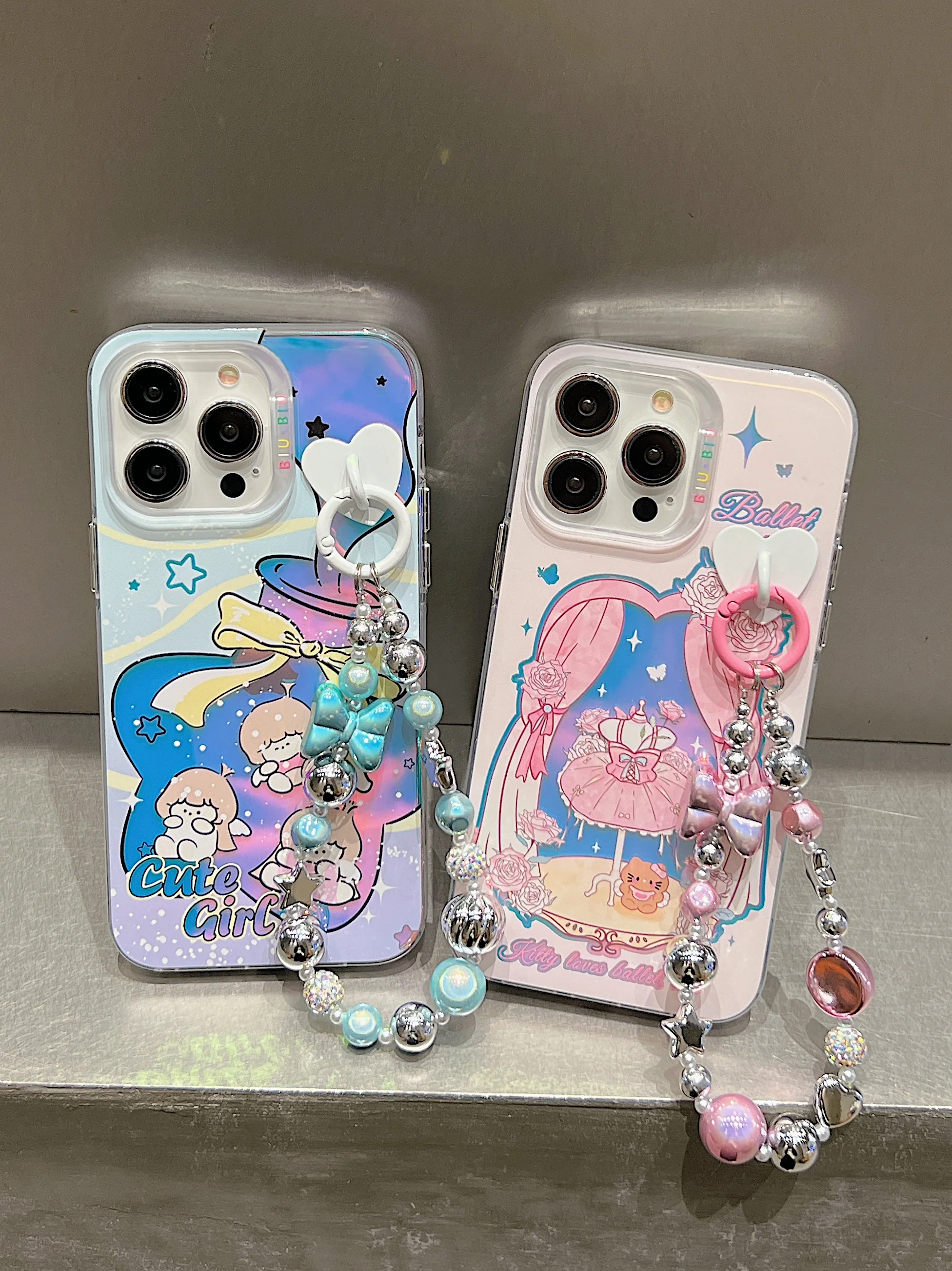 

INS Pink Phone Case for Iphone 13 14 15 Pro Max Colorful Macarons Color Cute Baech Sunshade Pattern Full Coverage Phone Cover