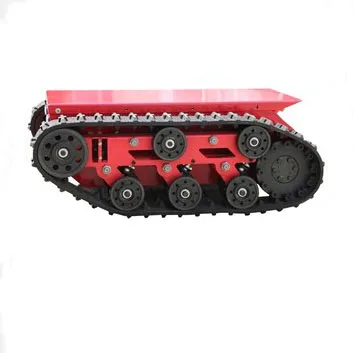 Electric Track Vehicle Remote Control Chassis Transport Vehicle Mower Chassis Rubber Track Chassis