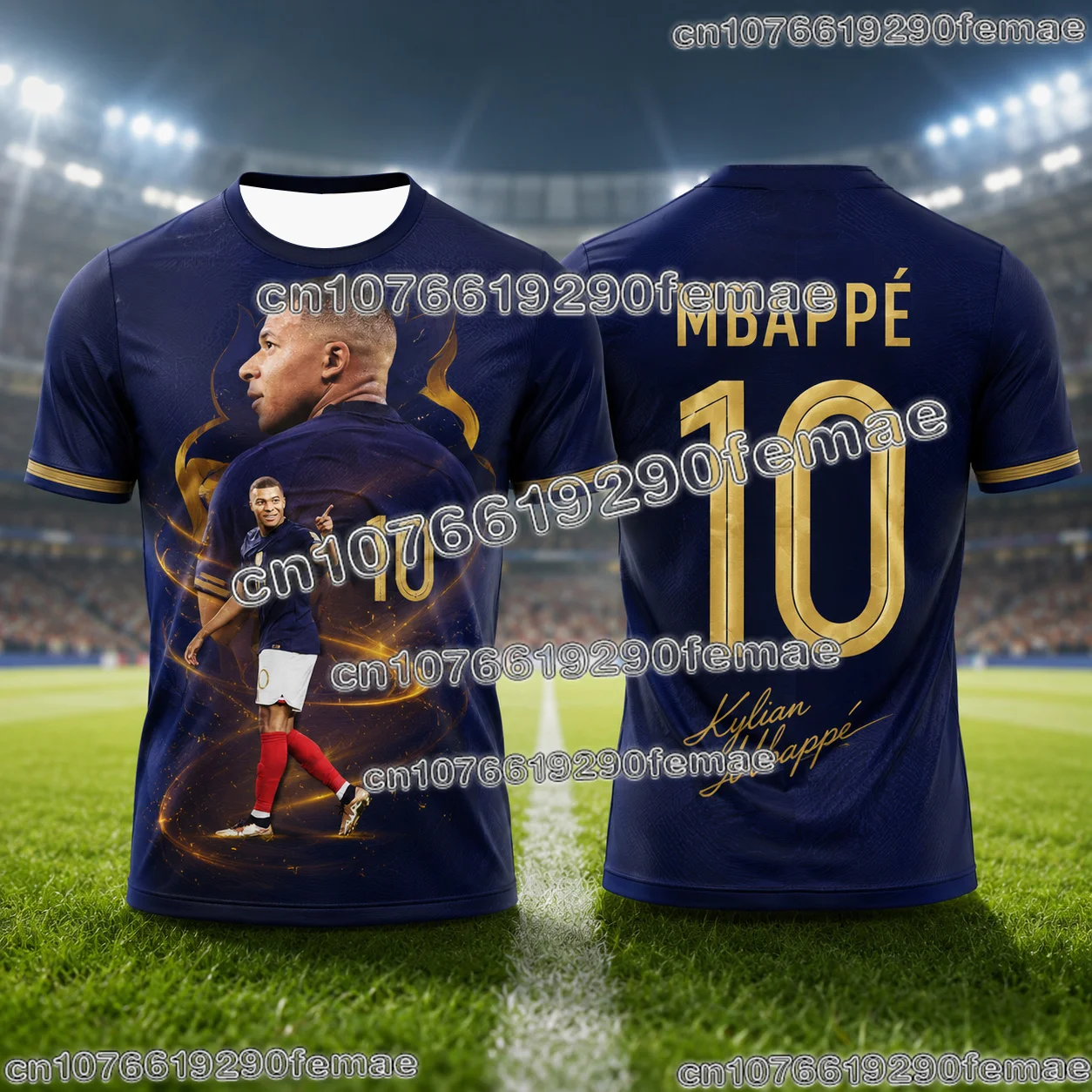Mbappé 2026 Commemorative Football Sportswear Men Lightweight Printed Soccer Jersey For Fans Kids Training And Daily Wear