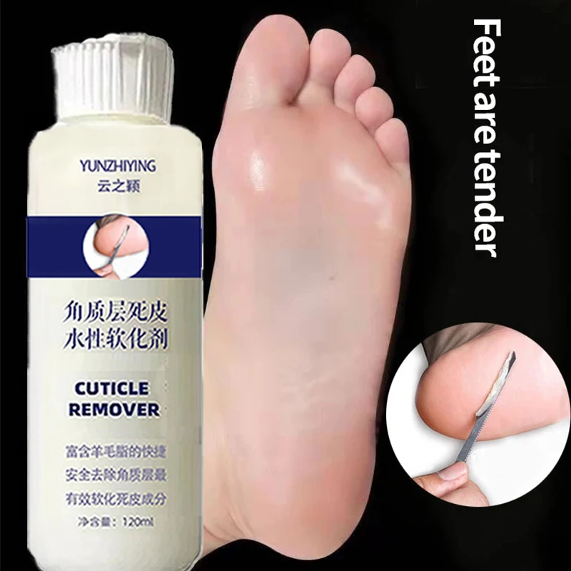 Removedor de cutícula e amaciante Gel, Manicure Art Tool, Esfoliante para os pés, Pedicure Amaciamento Removedor de pele morta, 120lm