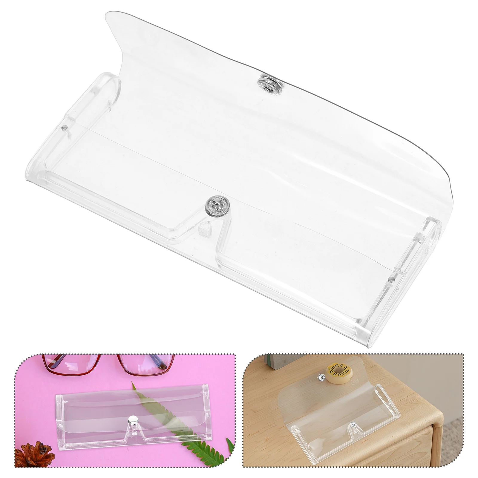 

7pcs Glasses Storage Box Hard Shell Case for Eyeglasses Sunglasses Travel ganizer PVC Plastic Protective Container
