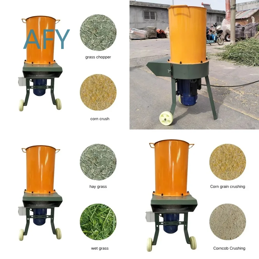 Weiwei Grass Crusher Chaff Cutter for Farm Equipment Corn Crush Machine Feed Processing Tool Balegrass Crusher Agricultural