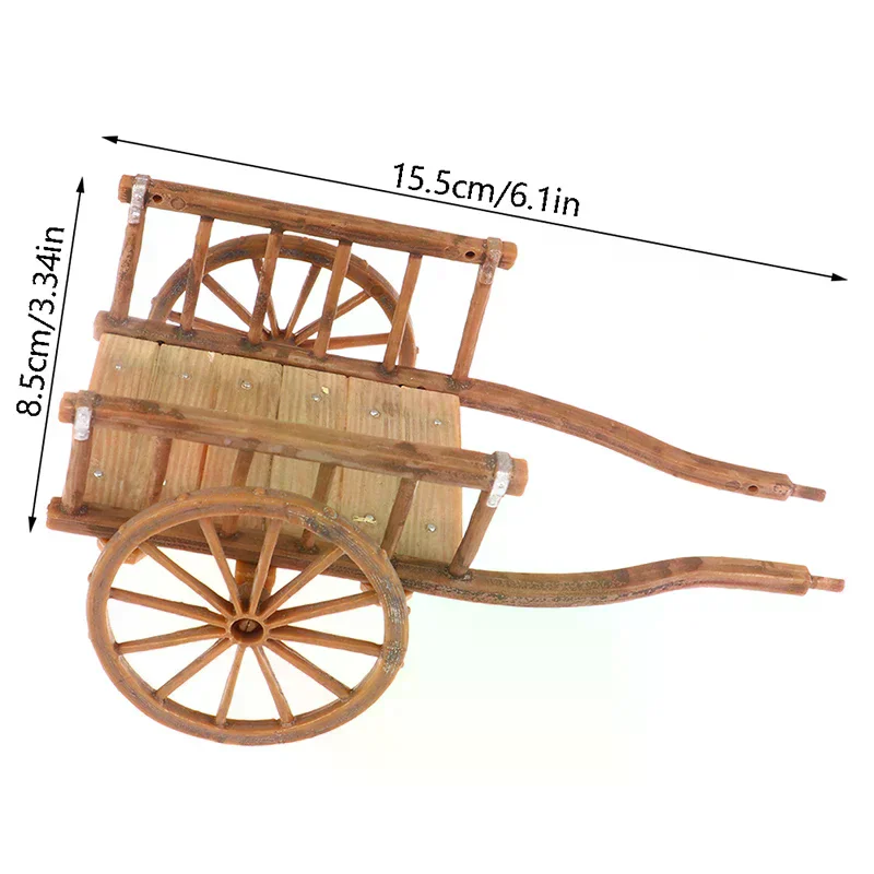 Simulazione in miniatura per casa delle bambole Carrello assemblato Modello Accessori fai da te Mobili da giardino Giocattoli