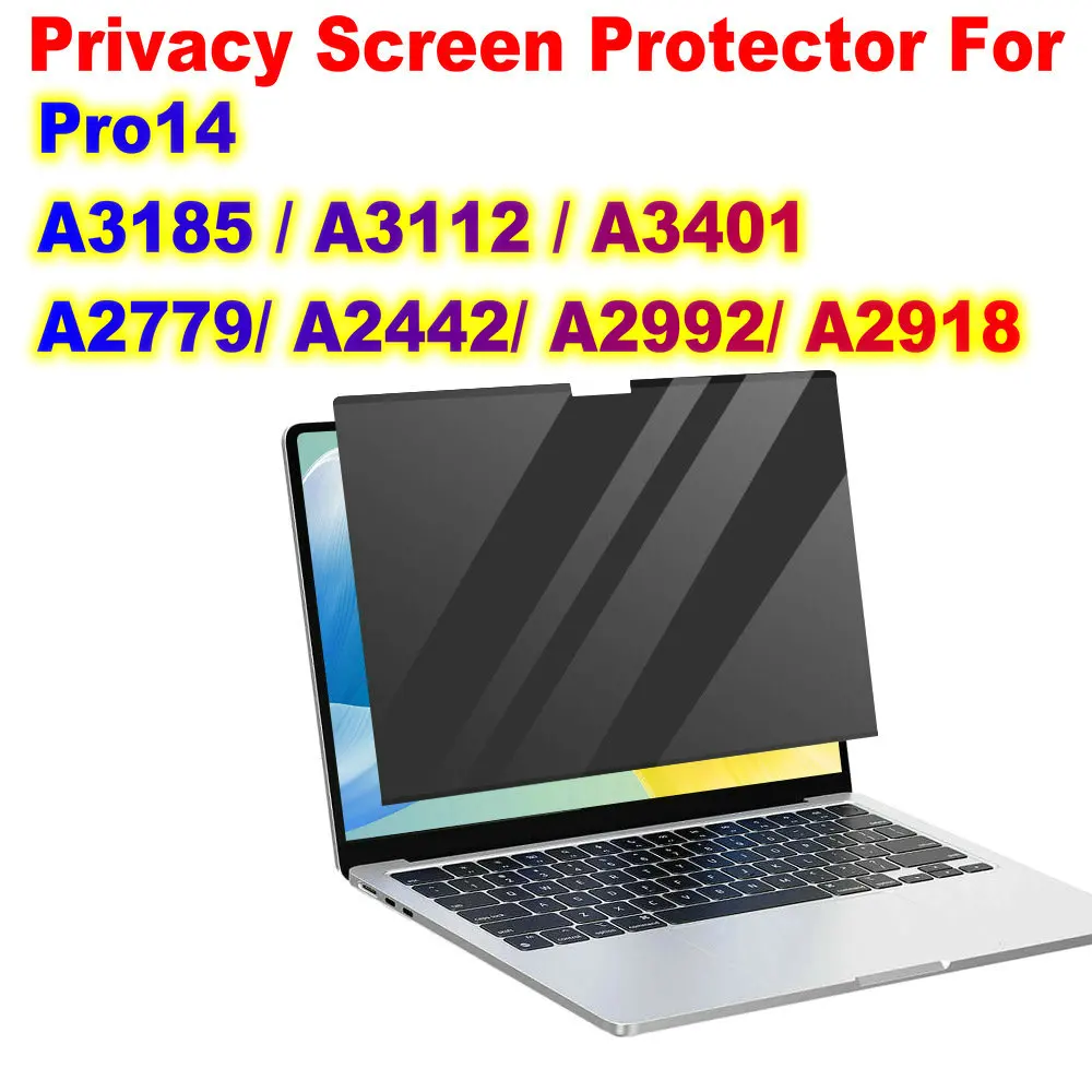 for Macbook Pro 14 inch 2021 2023 Magnetic Privacy Screen Film for Mac 14.2 A2442/A2779/A2918/A2992 Anti Spy Protector Filter