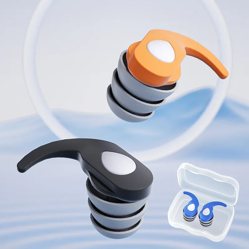 Ear Plugs Anti Noise Swimming Earplugs for Sleep Anti-noise Soft Silicone Loops Earplugs Hearing Protection Noise Cancelling Ear