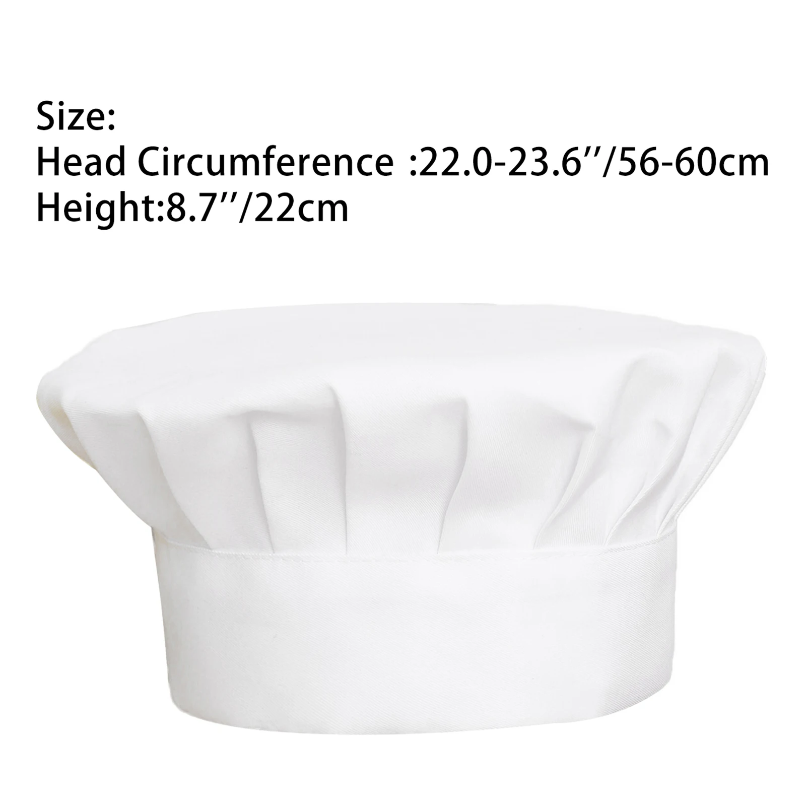 Mens Solid Color Chef Waiter Hats Hotel Restaurant Canteen Bakery Kitchen Work Wear Master Cook Forward Cook Cap Adjustable Hat