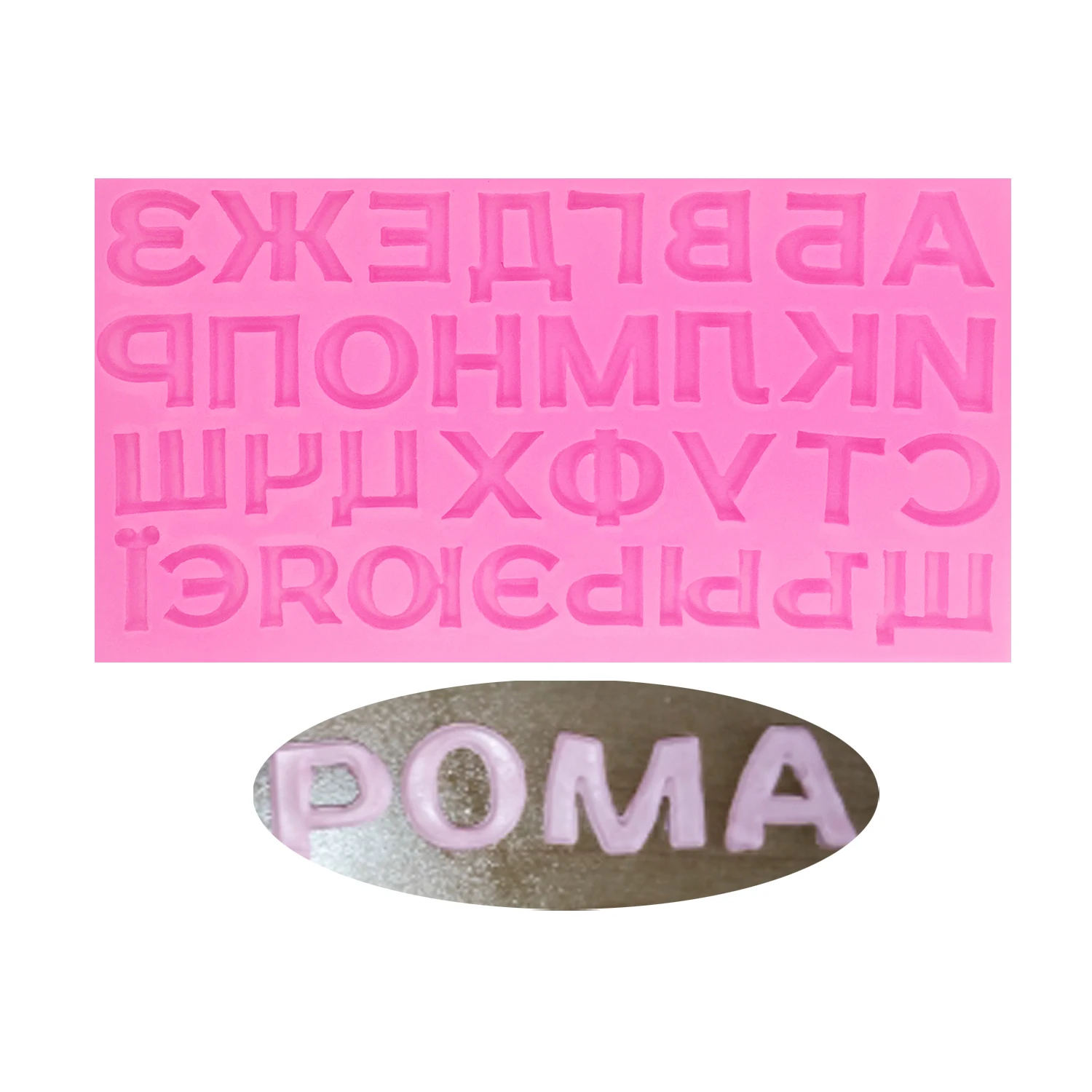 Letters Numbers Silicone Mold for Gummy Chocolate Polymer Clay Cake Decorating DIY Supplies
