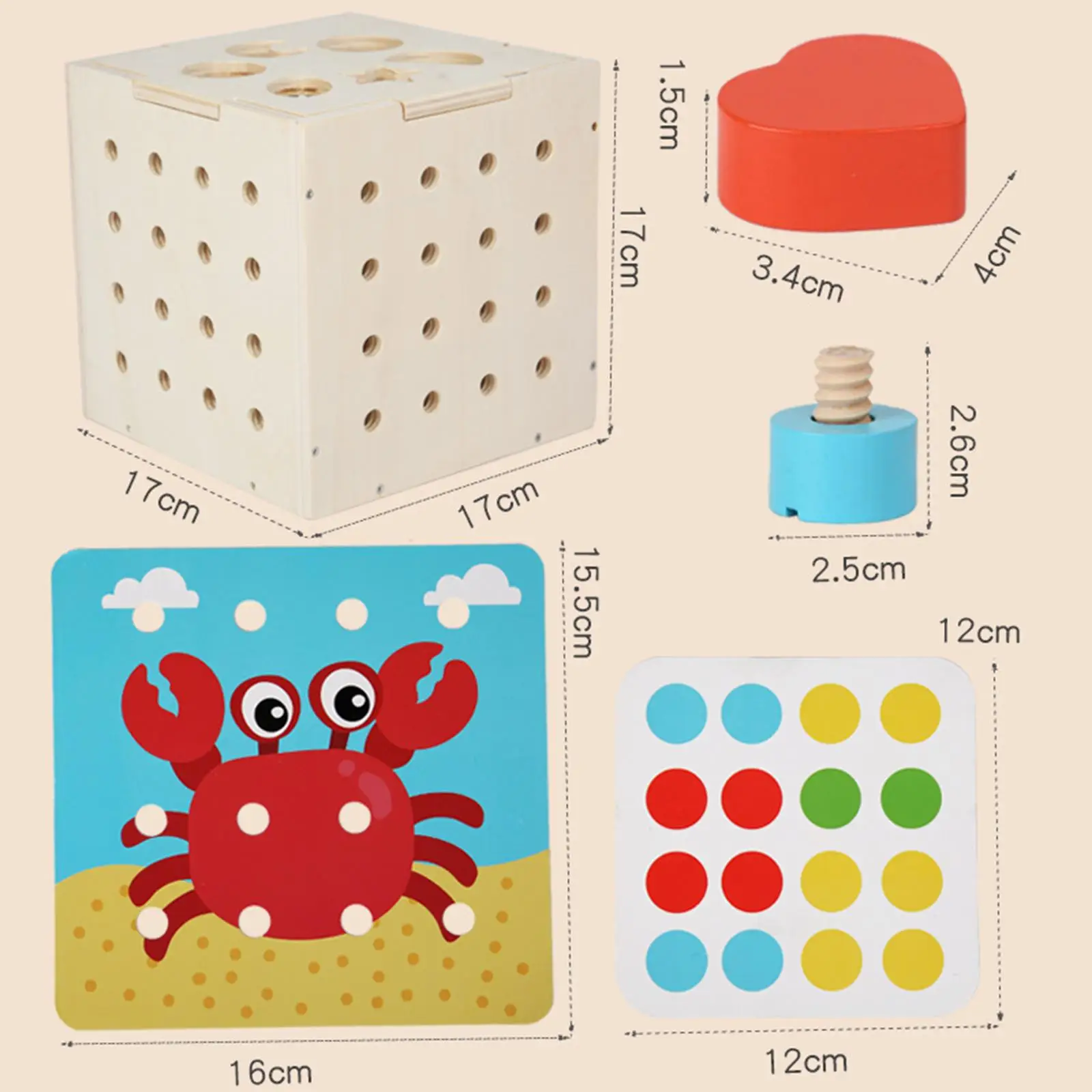 

Screw Nut Toys Screws Toys Development Activity for Children Holiday Gifts