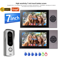 1080P Smart WiFi Video Doorbell Video intercom System Tuya Smart Door Phone AHD Touch Key Monitor Door Cell Phone Kits