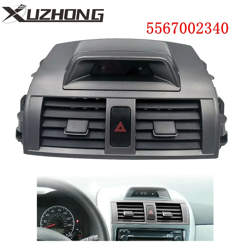 

5567002340 Car Center Dash Conditioning Outlet Air Vent Panel Black For Toyota Corolla 2009‑2013 Car Air Vent Panel B2K6