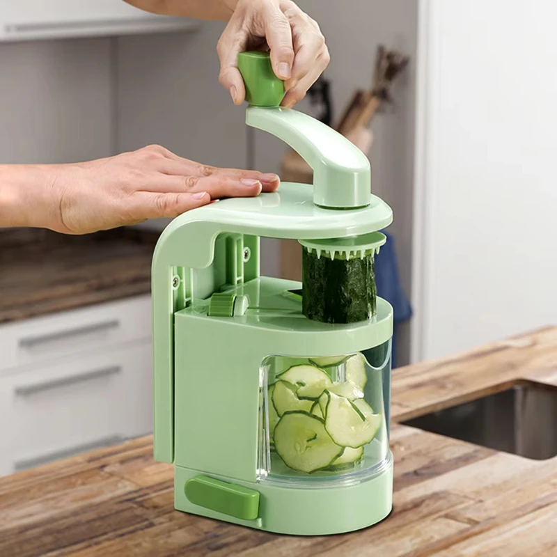 

Спиральный нож для овощей, 4-лезвийный спиральный нож для овощей, ручной спиральный нож