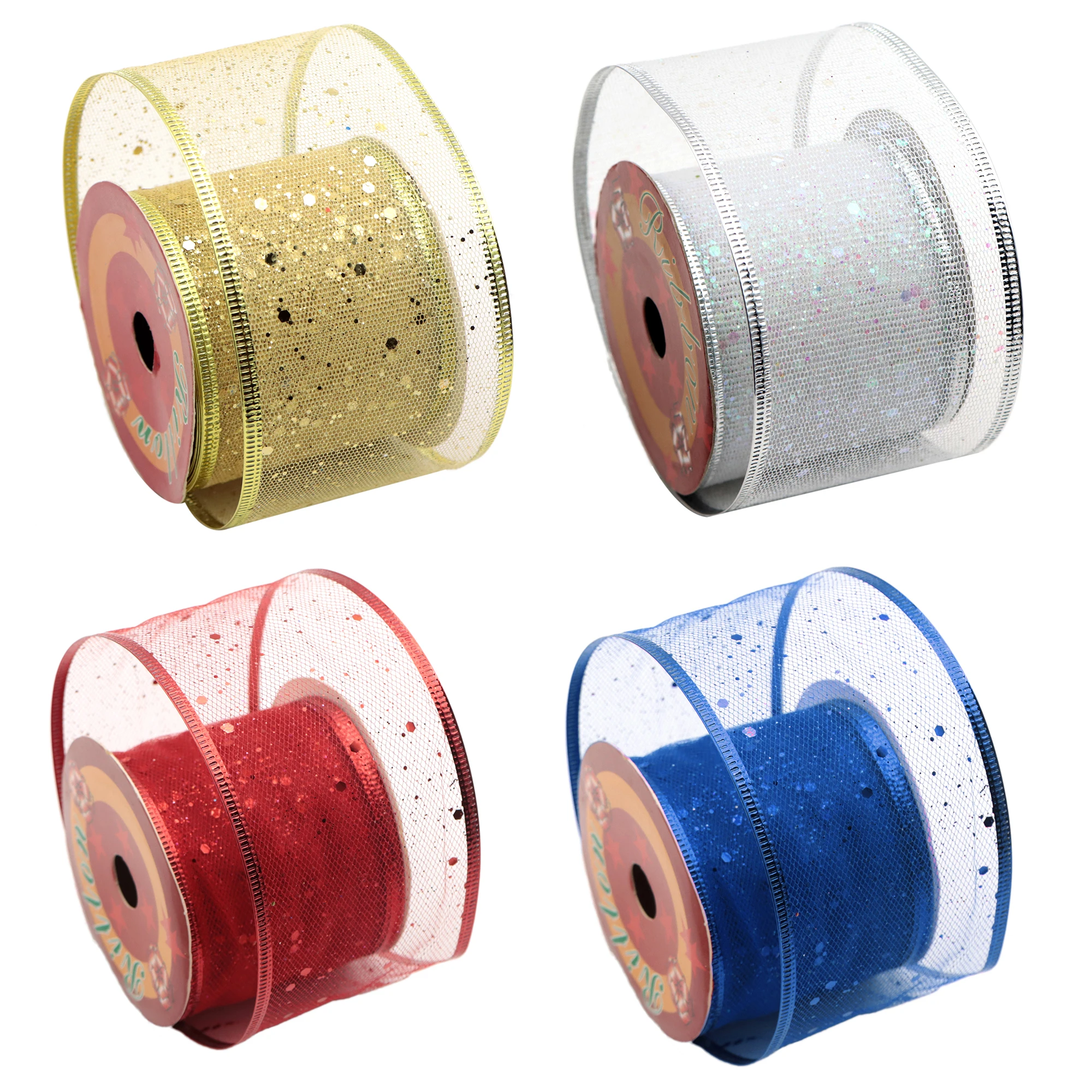 1 рулон, 5 ярдов, 2,56 дюйма,  – обзор и цена Ribbon Organza Roll