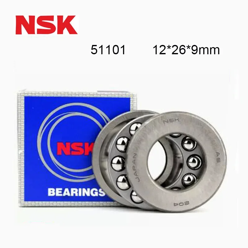 

Japan Origin NSK Bearing 51101 Thrust Bearing 12*26*9 mm (5PCS) ABEC-7 Axial 51101 High Speed Ball NSK Bearings 8101