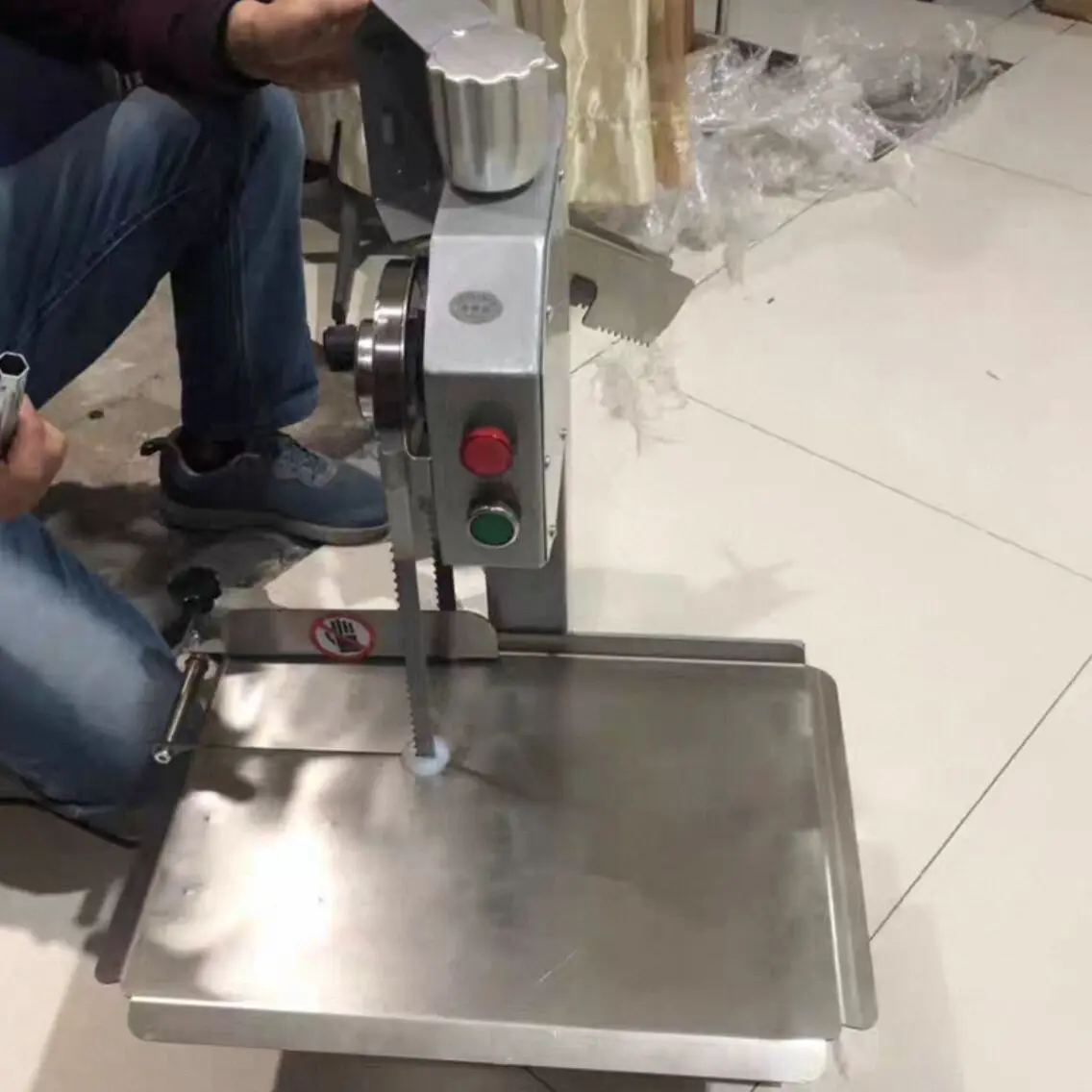 Electric Bone Saw Cutting Machine Food Processor Commercial Desktop Electric Bone Saw Cutter Bone Cutter Small Bone