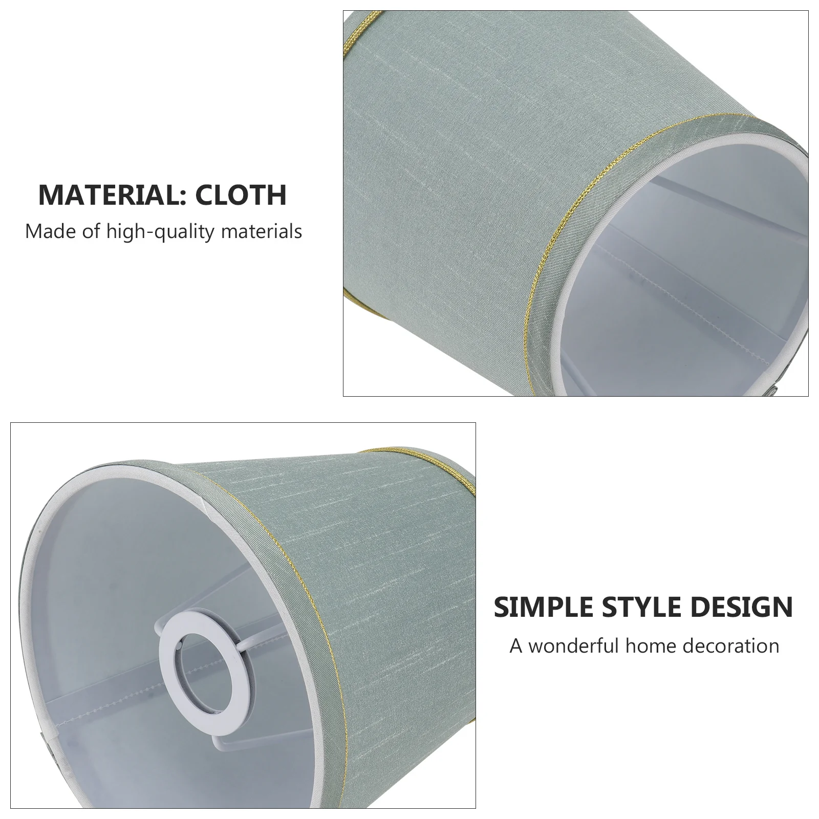 

1Pcs Cloth Lampshade Modern Fabric Lamp Shade Cover for Bedroom Living Room Office Floor Wall Lamp Light Softening Protection