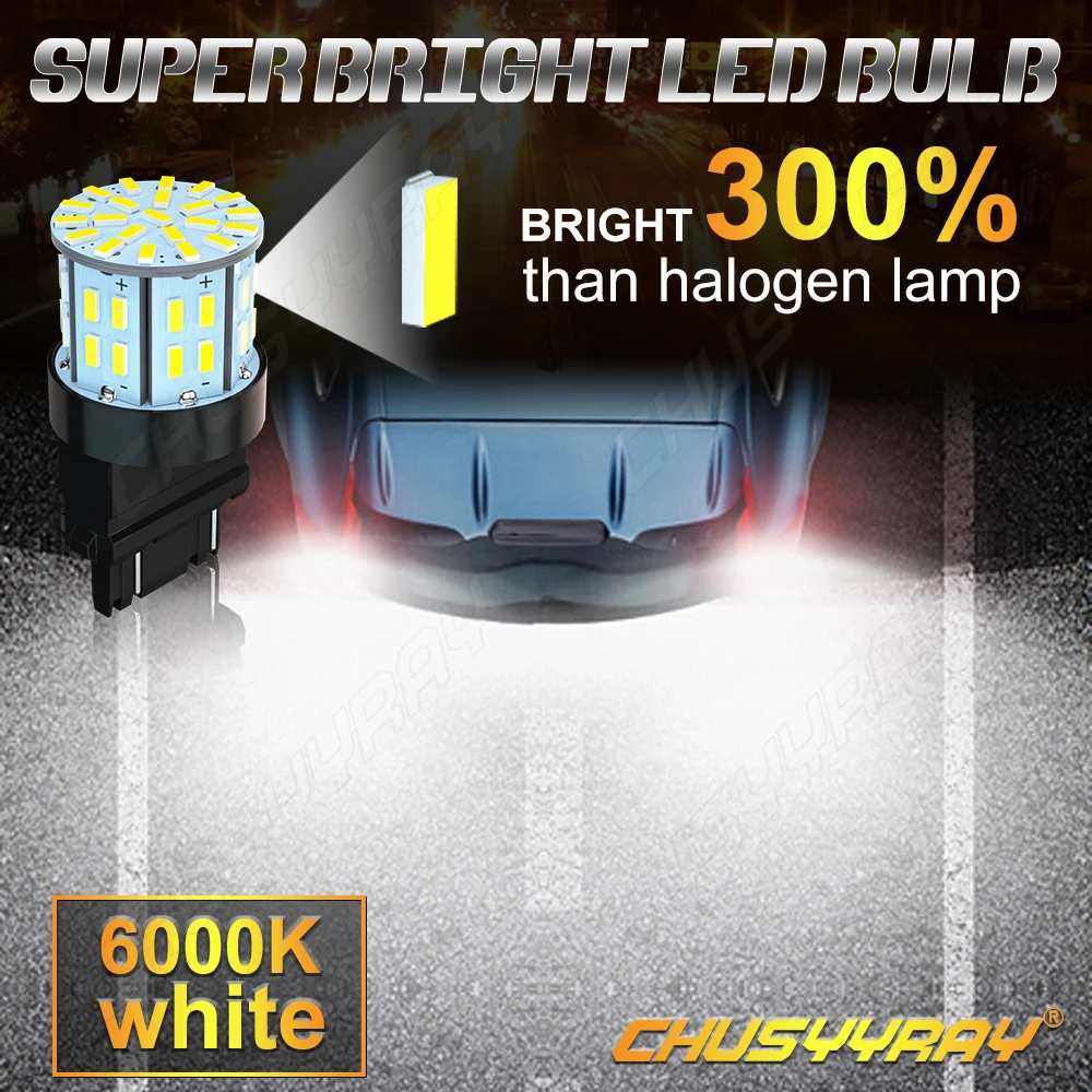 CHUSYYRAY 2PCS Car lights Super Bright LED Headlights High Low Beam Fog Light Bulb White 12V Minisize Car accsesories