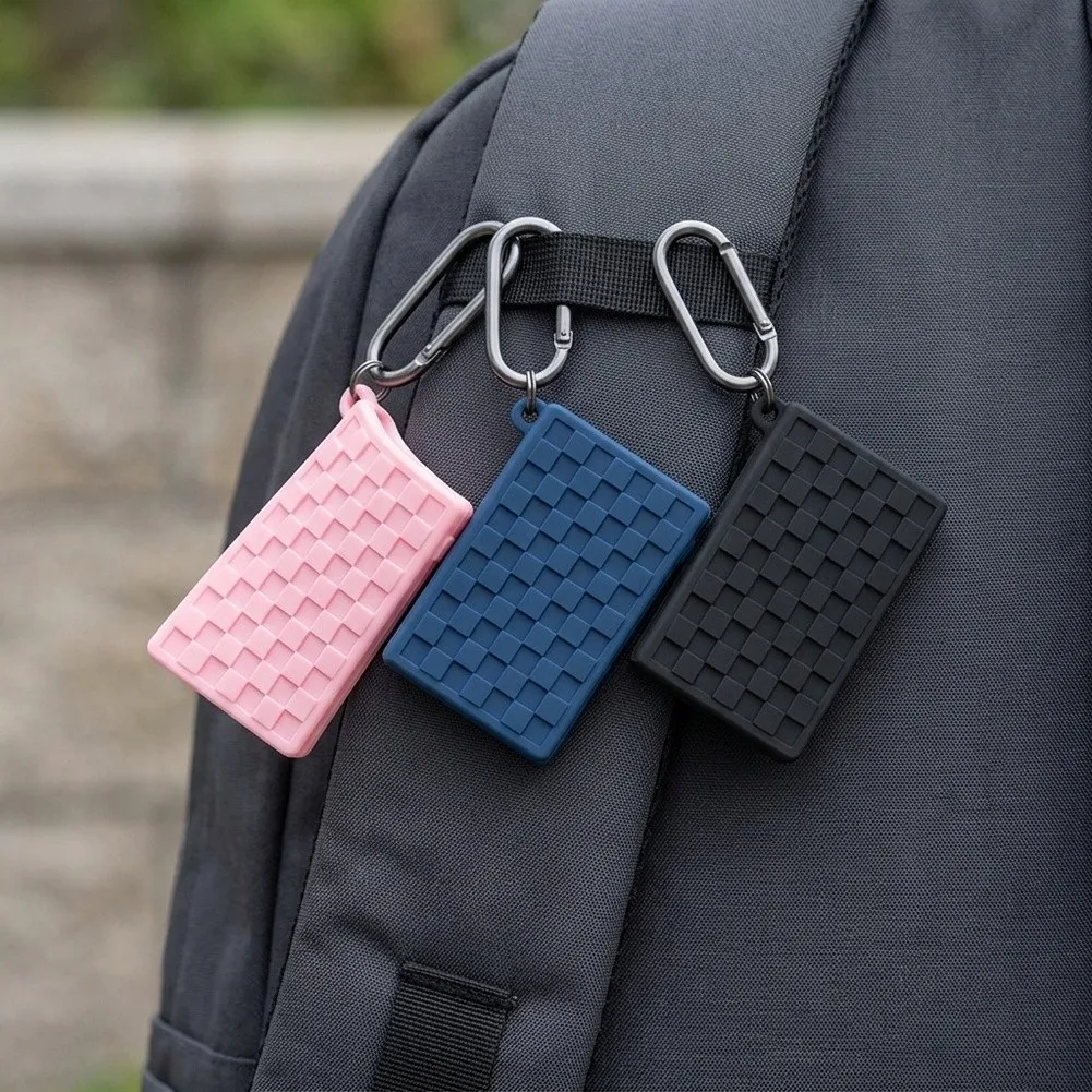 Silicone Case For Pocket AI Voice Recorder Anti-drop Protective Cover With Buckle For Recording Equipment Soft Skin Sleeve Case