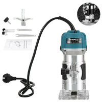 800W Wood Router Machine Woodworking Electric Trimmer 1/4 Inch Wood Carving Milling Cutting Tools 30000RPM Carpenter Power Tools
