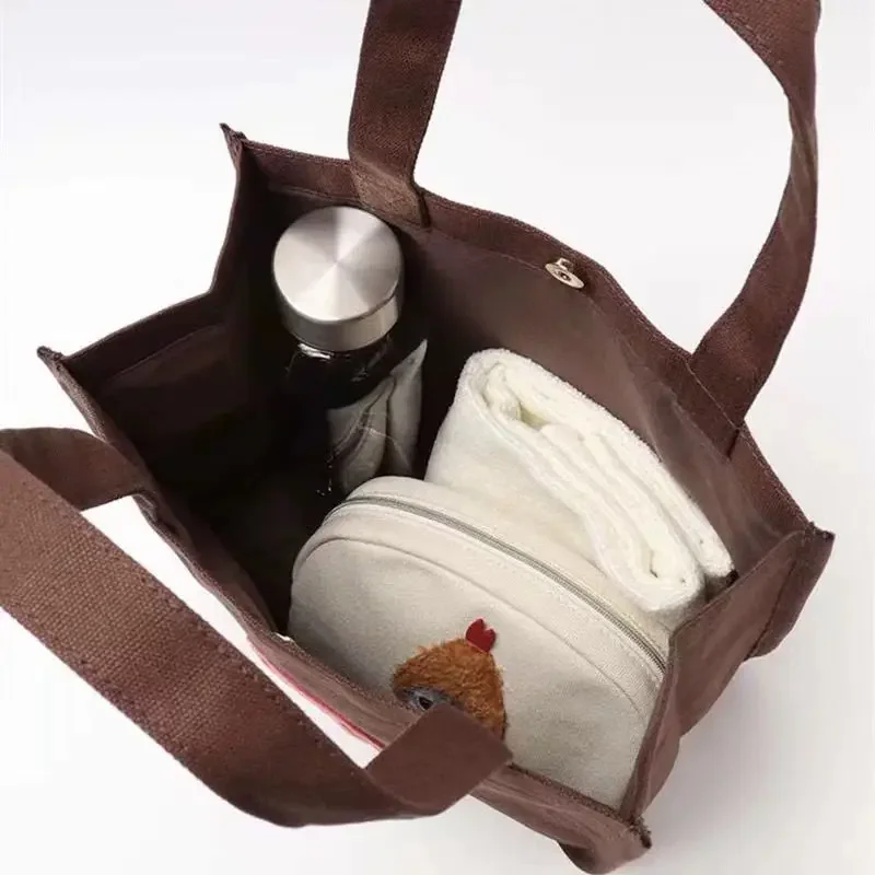 Japanese Mofusand Same Style New Cute Shark Cat Cartoon Handmade Canvas Shoulder Tote Bag Kawaii Handbag for Women Girls view 2