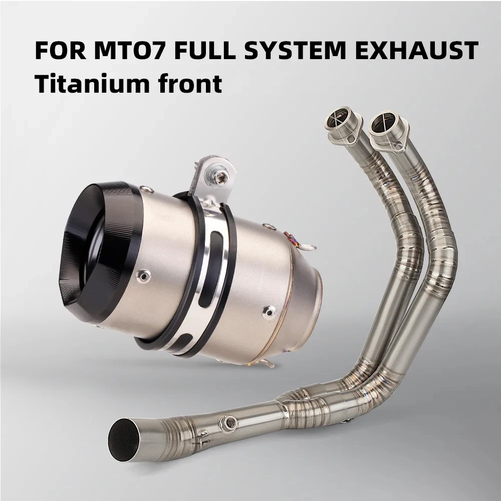 

For YAMAHA MT07 FZ07 System Escape Slip On Front Tube Link Pipe Connect Original full Motorcycle Exhaust System Titanium Alloy