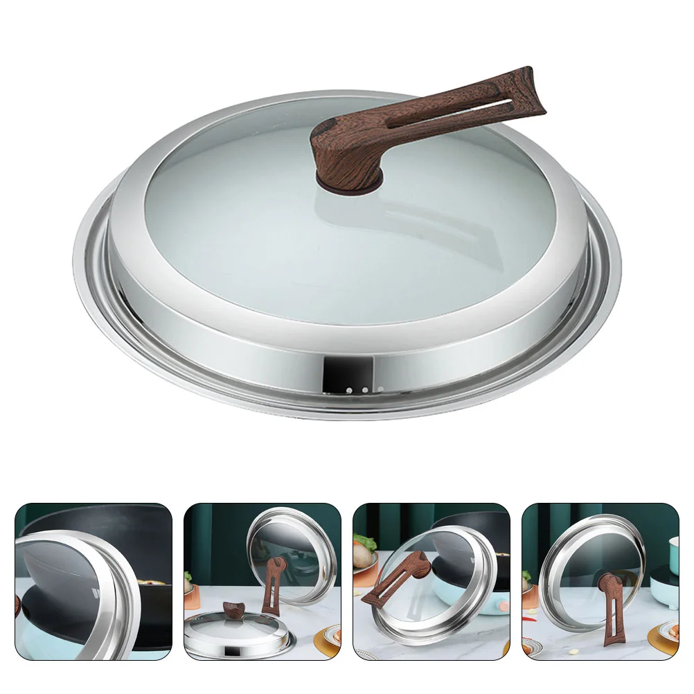 Stock Pots Lid Cover Frying Pan Cooking Utensils Universal Lids for Cookware Skillet