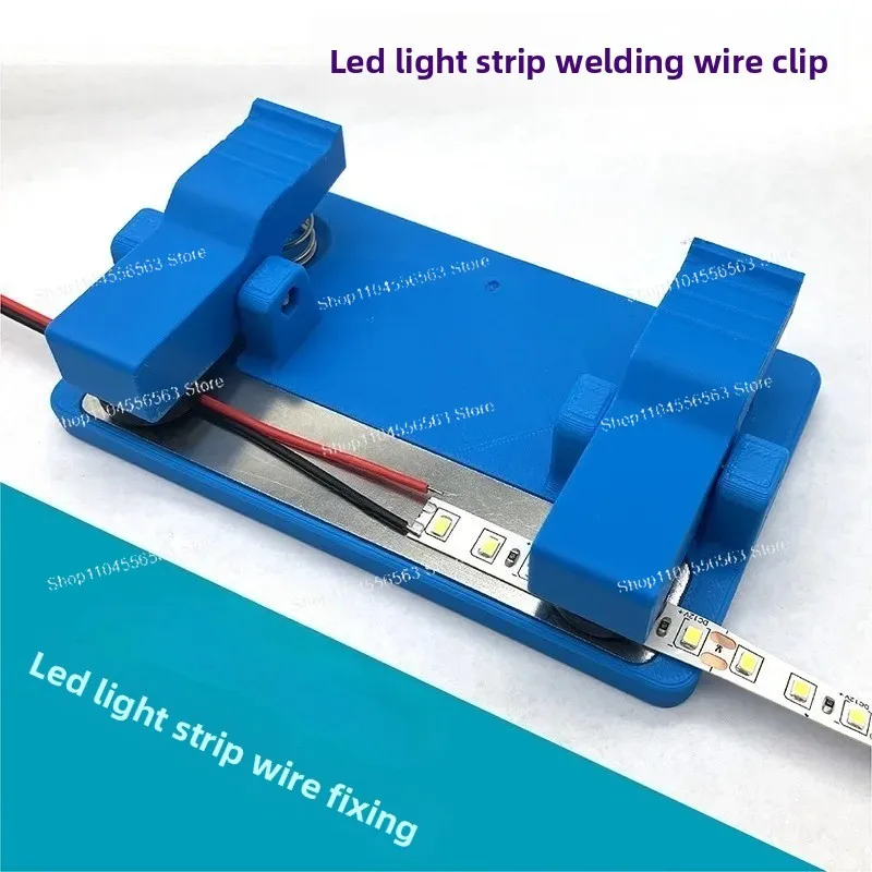 ​​LED Illuminated Soldering Station - PCB Circuit Board Holder with Magnifying Glass & Alligator Clips for Electronics Repair​​